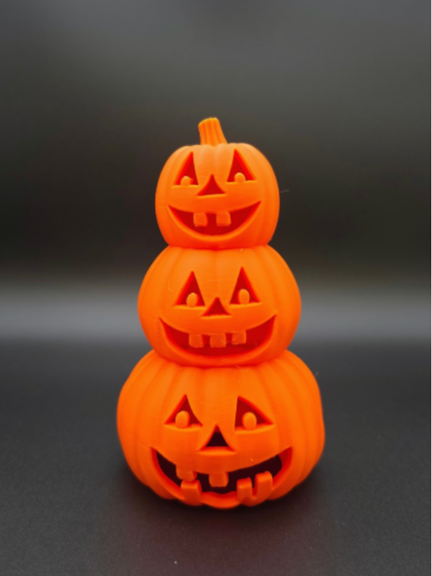 Jack-o’-Lantern Pumpkin Stack
