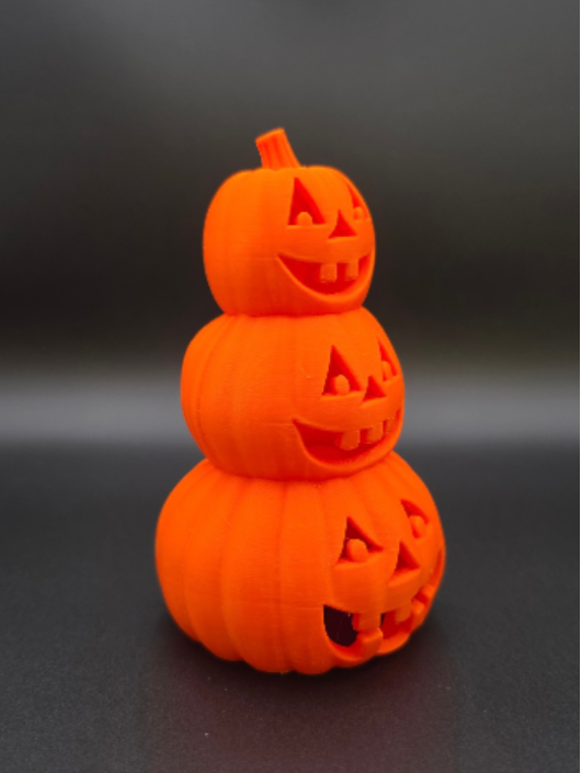 Jack-o’-Lantern Pumpkin Stack